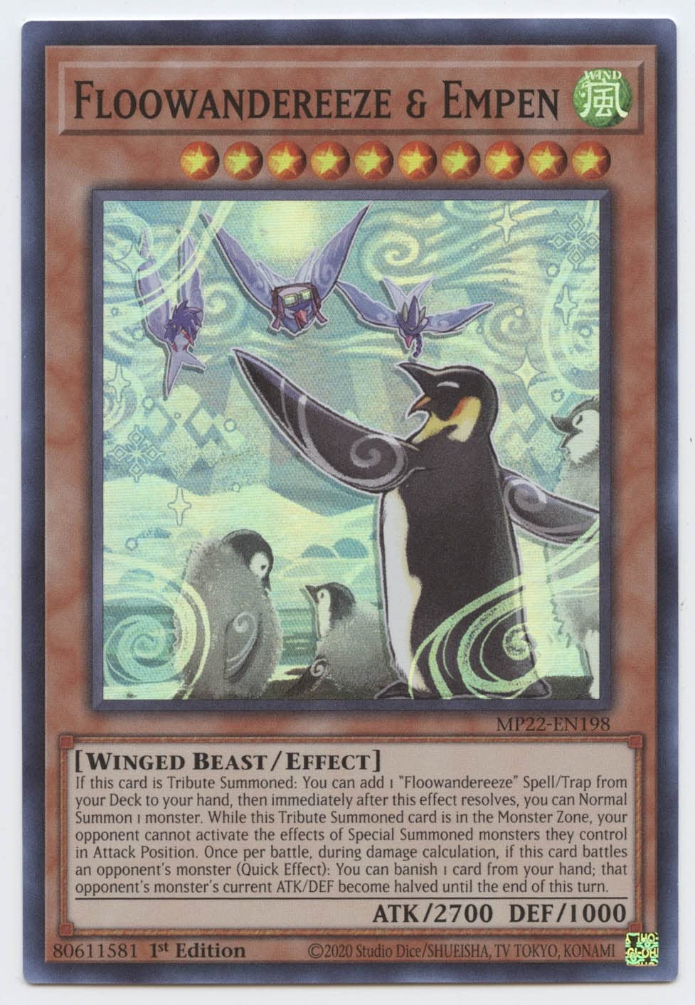 Amazon.com: Yu-Gi-Oh! Floowandereeze & Empen - MP22-EN198 - Super