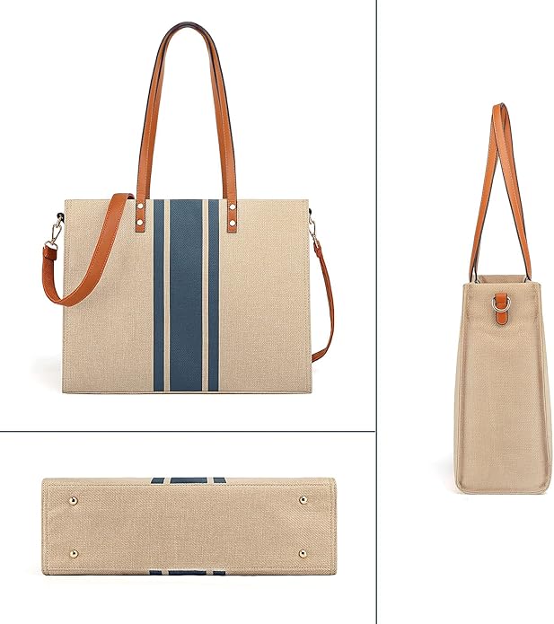 BOLOSTA Laptopdraagtas voor dames, geschikt voor 15,6
