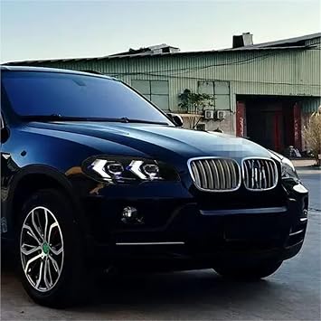 Headlight Lamp For BMW For X5 E70 2007-2013 LED Headlight Car Headlights Head Lamp DRL Turn Signal High Beam Angel Eye Projector Lens(No AFS,For 2011-2013 Year)
