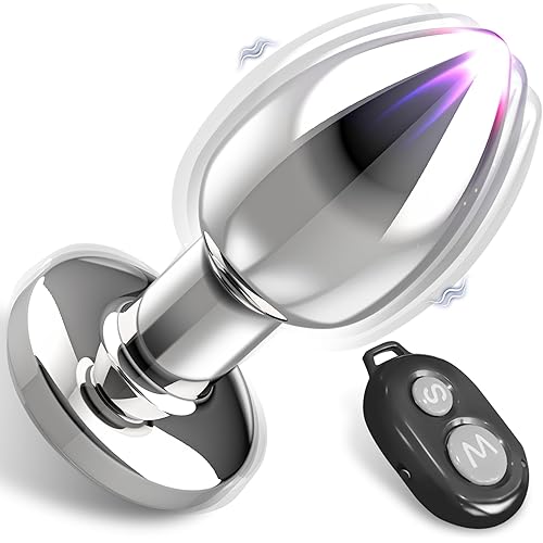 Vibrating Butt Plug Anal Vibrator - Butt Plug with 10 Vibrating Modes, Anal Plug for Men Couples Dildos Prostate Massager, Anal Beads, Sex Machine Sex Toys for Men