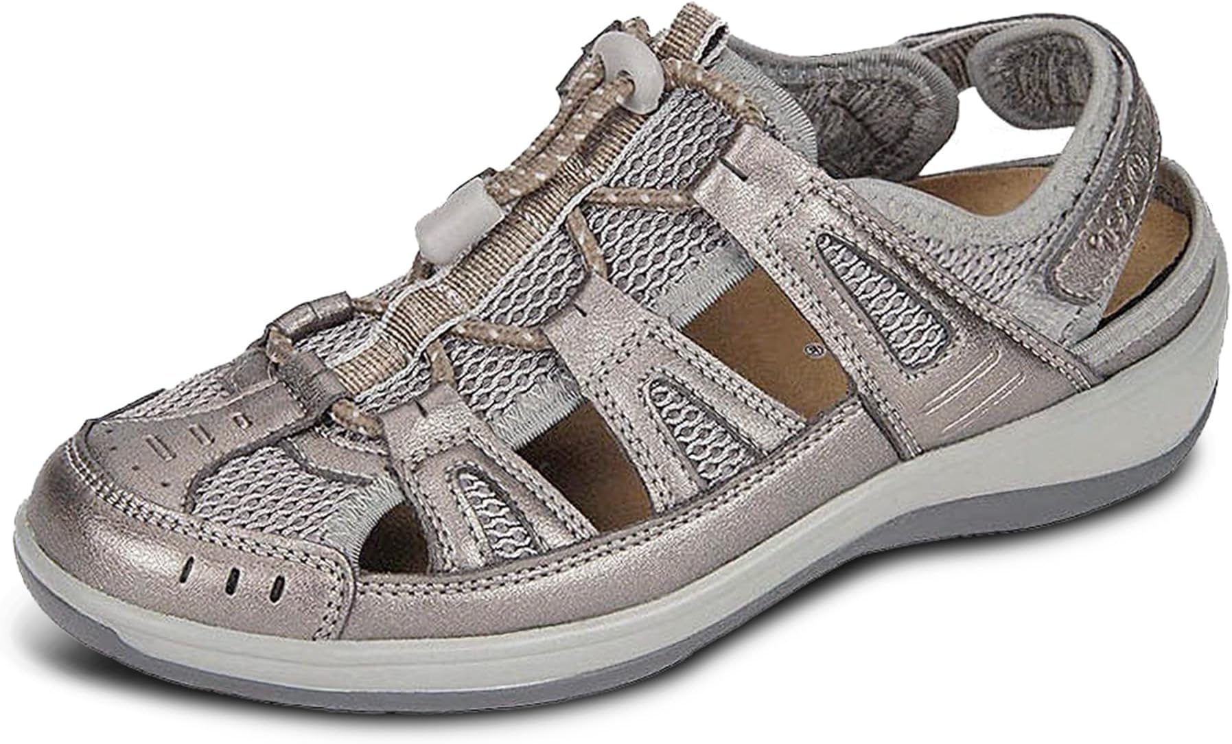 Orthofeet Women's Orthopedic Verona Adjustable Closed-Toe Fisherman Sandal