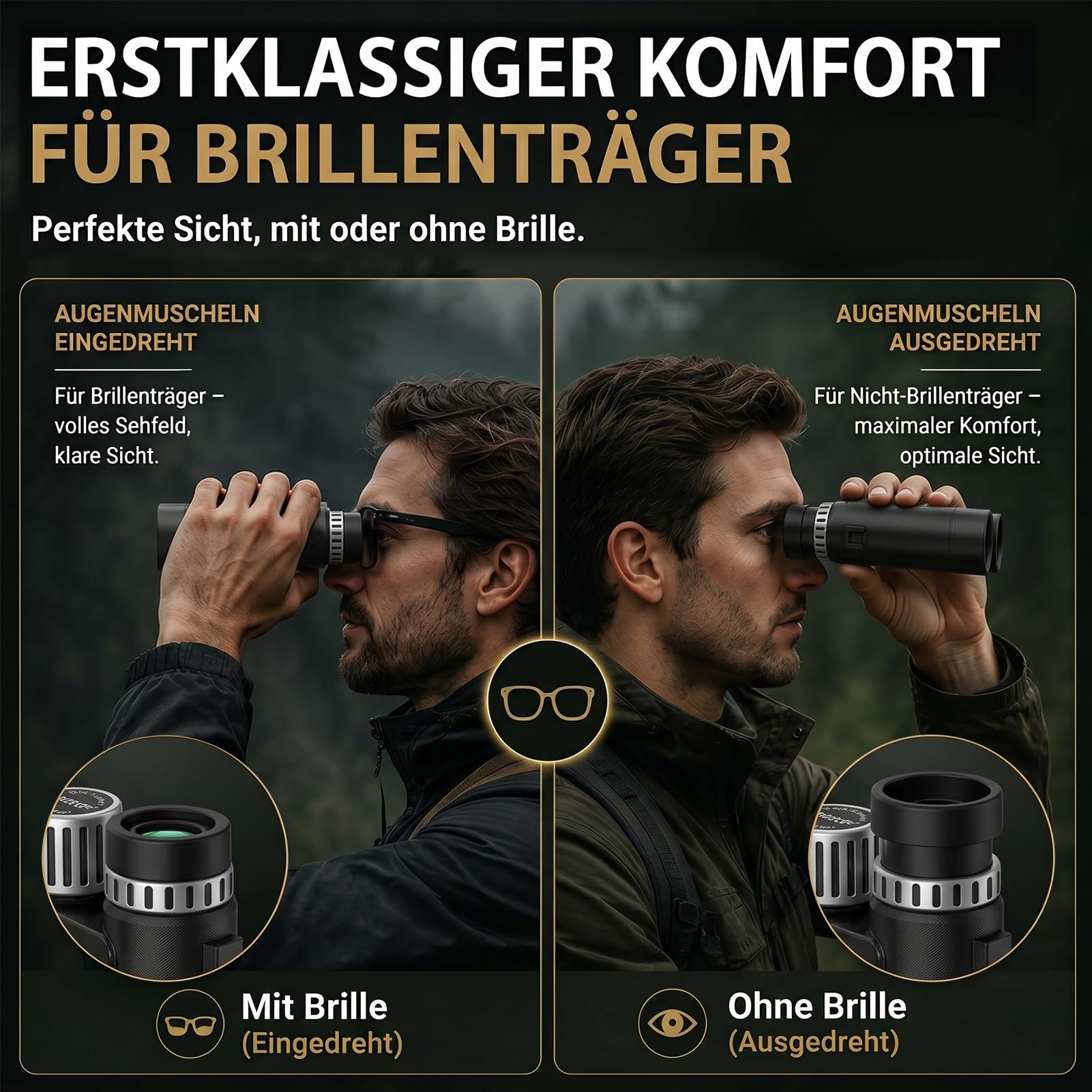 Fernglas Erwachsene 10x26 Kompakt