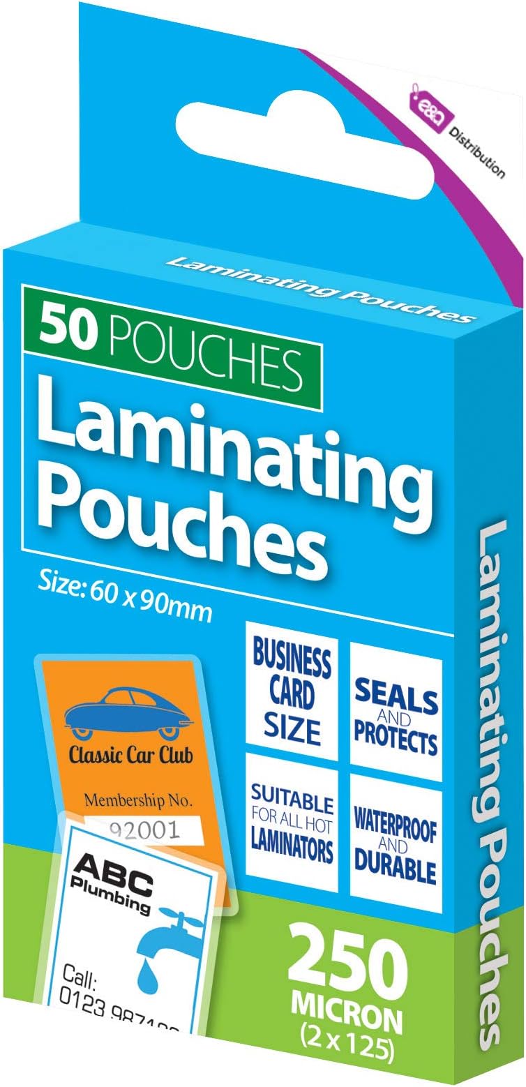 Laminating Pouches Credit Card ID Size Cold Seal Self Lamination
