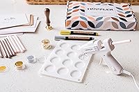 Vista 7 de Kit de Sello de Cera Premium Hoppler con Pistola de Sellado, Barras de Cera, un Sello de Flor, Molde de Silicona de 12 Cavidades, y Adiciones Extras