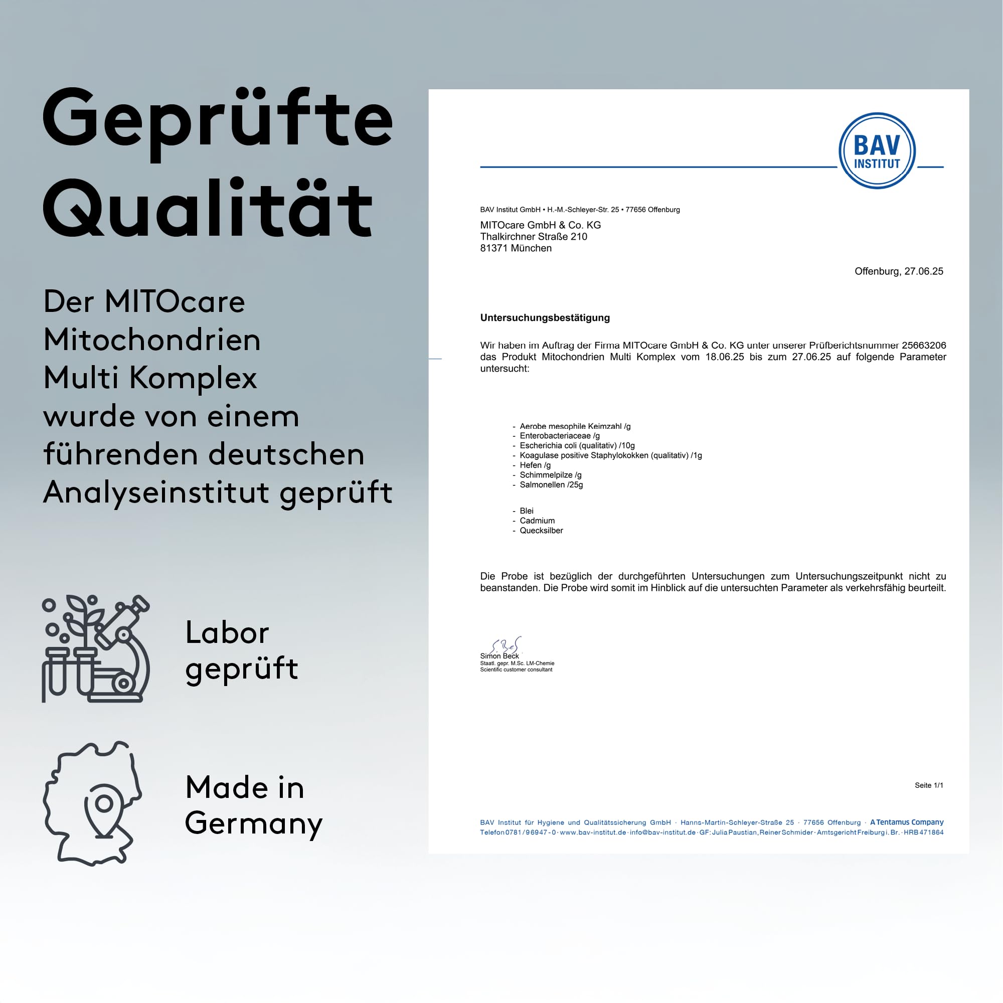 MITOcare Mitochondrien Multi Komplex - Nährstoffkomplexmischung - optimale Basis - Vitamine, Mineralstoffe & Pflanzenstoffe - vegan - Monatspackung mit 180 Kapseln - Produziert in Deutschland