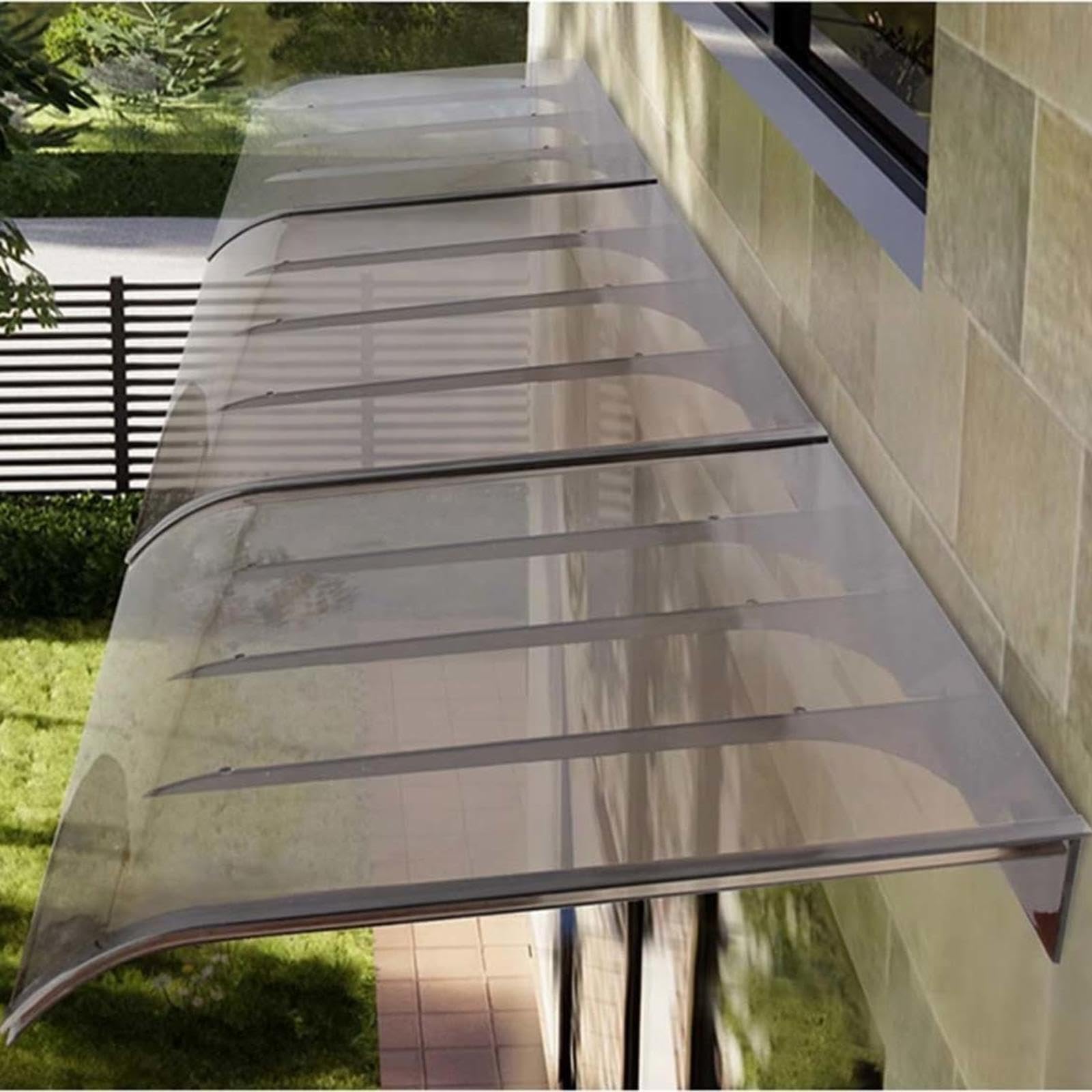 Transparentning - Baldacchino in PVC per esterni, 40 x 50 cm, per finestre Ga, patio, resistente alle intemperie, per spazi esterni