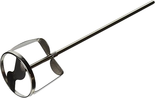 Kraft Tool Mezclador Jiffy de acero inoxidable con eje DC408, 10-1/2 x 1/4 pulgadas
