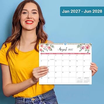 2026 Wall Calendar - 2026 Calendar Runs from January 2026 to December 2026, 11.5x14.5, 12 month calendar 2026, Feminine Design for Home/Office Decor
