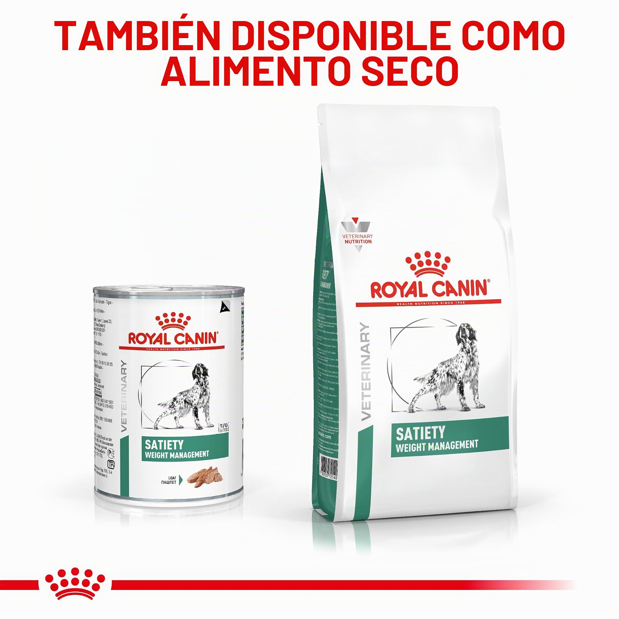 ROYAL CANIN Veterinary Satiety Weight Management | 12 x 410 g | Alimento Completo para Perros Adultos | Puede contribuir a la reducción del sobrepeso | Alto Contenido en proteínas