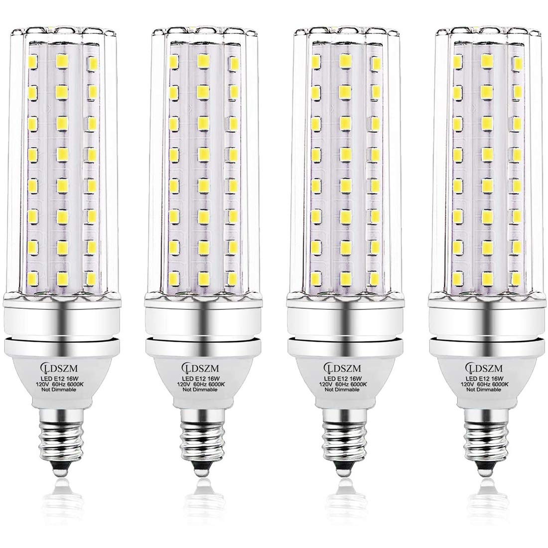 Ampoule LED E12 16W 1400 lumens puissant éclairage maïs blanc froid 6000K