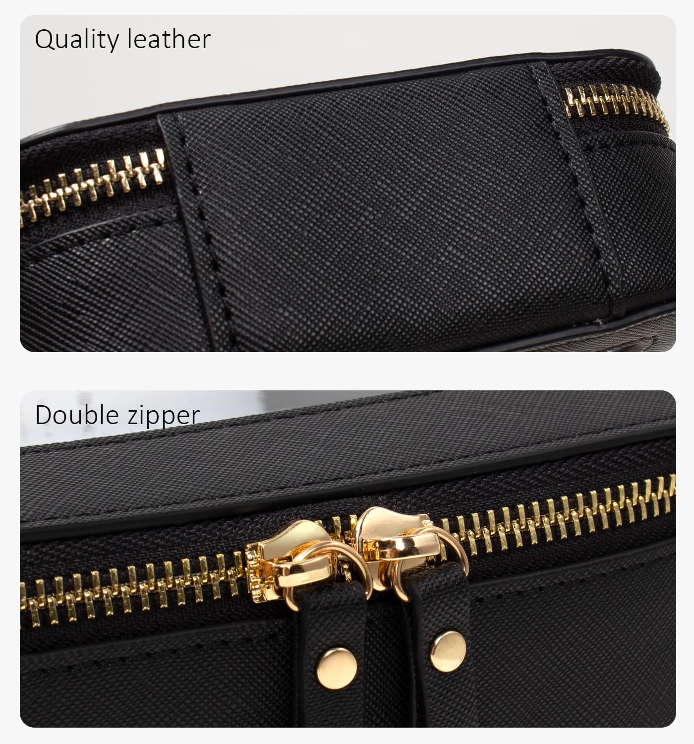 LETGO Beauty case trasparente, approvato TSA, borsa da toilette con cerniera, mini astuccio trasparente per il trucco, piccolo organizer adatto per viaggi, auto, oggetti essenziali, borse trasparenti