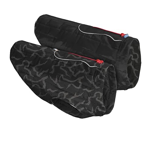 Kurgo Loft - Chaqueta Reversible para Perro, para Llevar con arnés o suéter, Resistente al Agua, Reflectante…