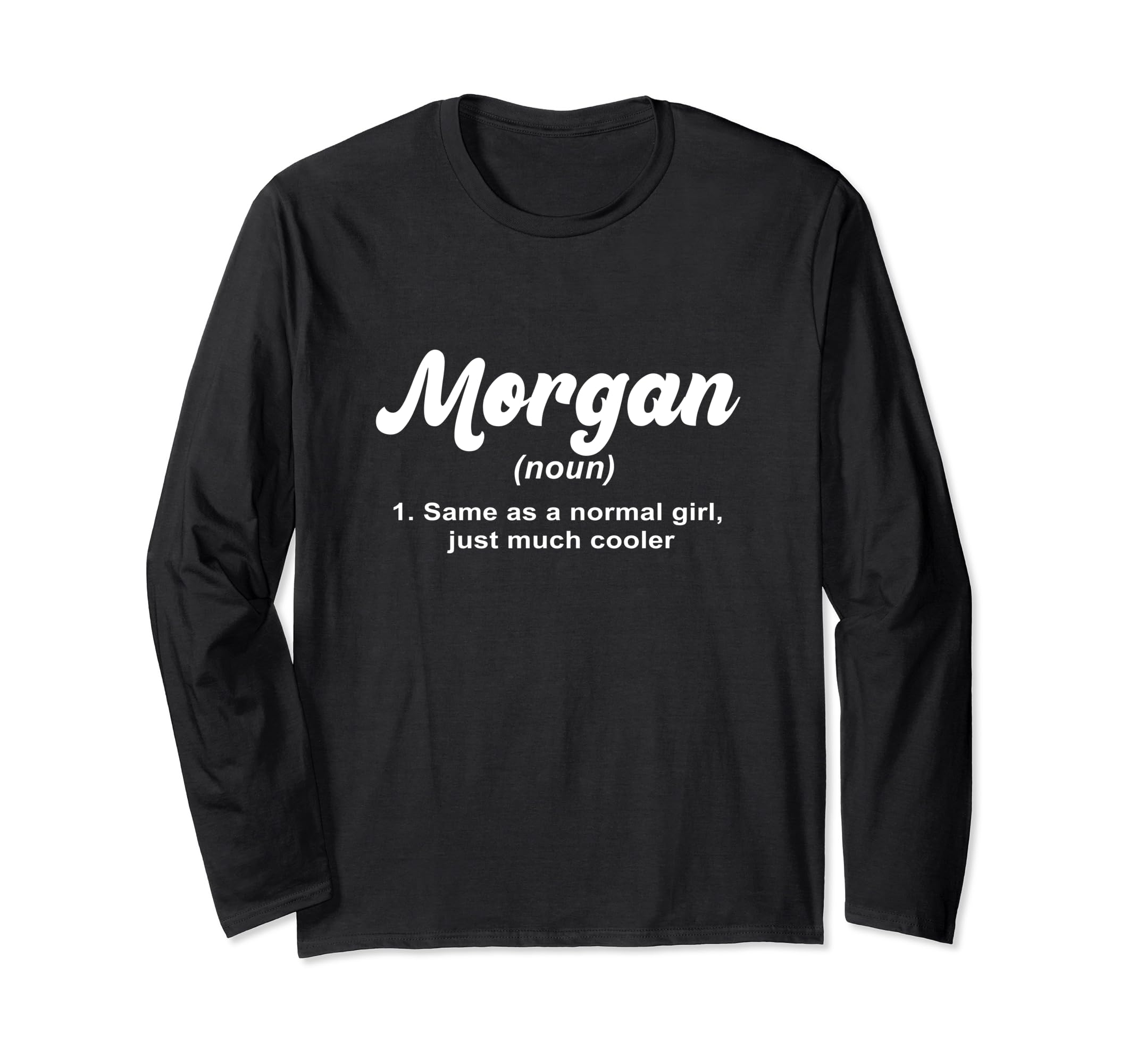 Funny Morgan Name Gift IdeaMorgan Noun Definition Personalized Name Morgan Long Sleeve T-Shirt
