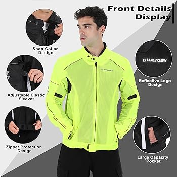 プロテクトメッシュライダー用ジャケット Amazon.co.jp: [Burjosy] バイク用 ジャケットプロテクト メッシュ