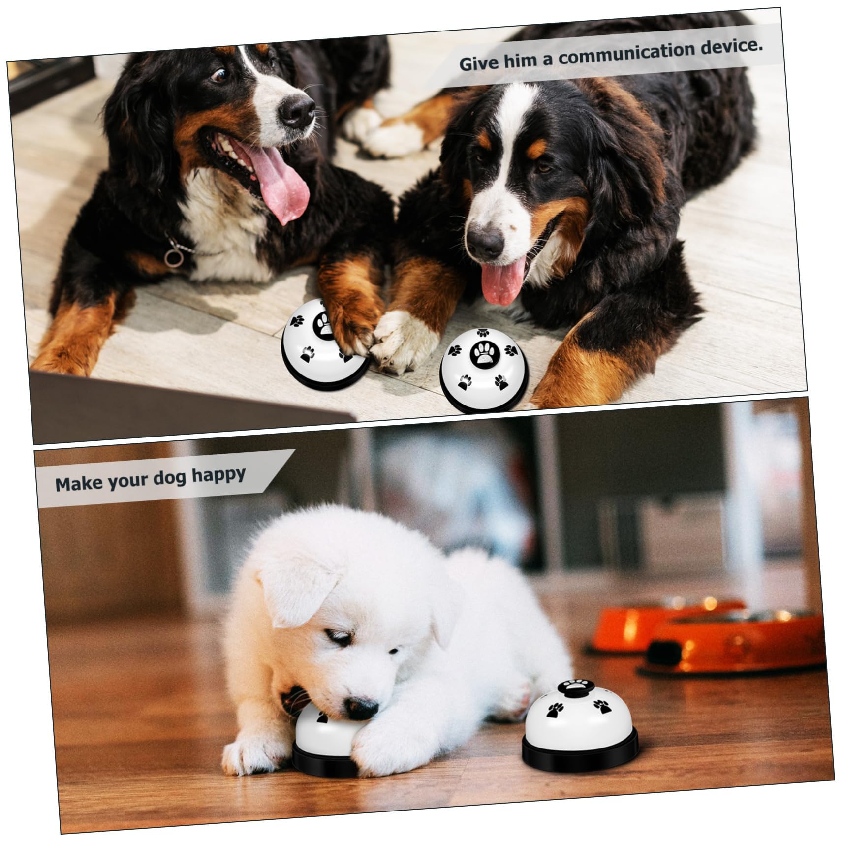 LIOOBO 3Pcs Pet Training Bells for Dogs and Cats Potty Training Call Bells Durable Pet Door Bells for Training for Dog and Cat Owners Customer Service Bell