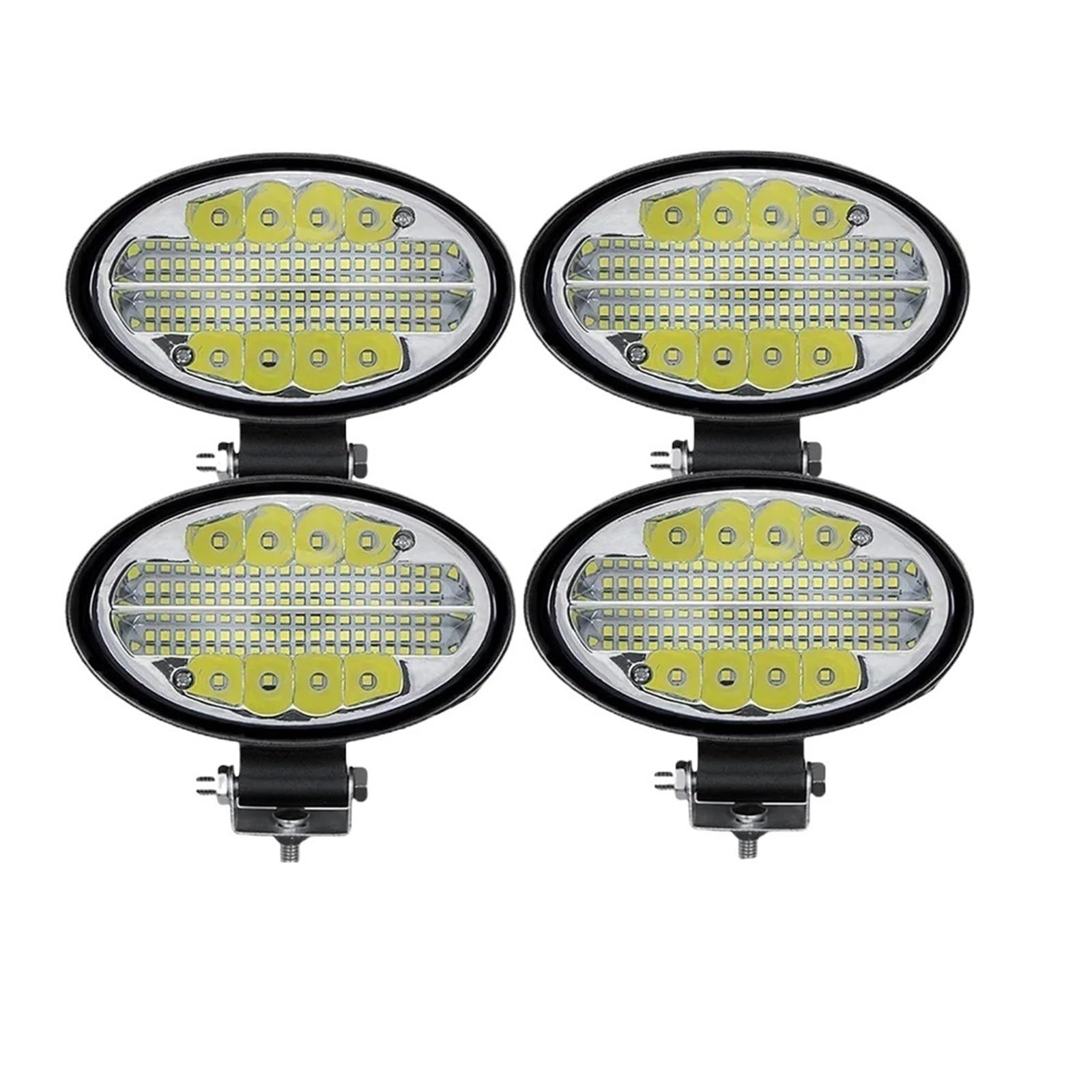 tylne światła LED Listwa świetlna LED 5,5 cala, reflektor samochodowy, dioda LED, światła przeciwmgielne, reflektory LED 12-24 V światła tylne(White 4PCS)