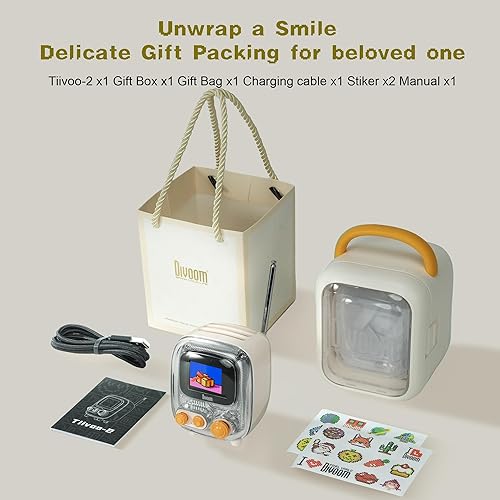 Miniatura 4 de Divoom Tiivoo2 Pixel Art - Altavoz Bluetooth de regalo con reloj despertador, radio FM, ruido blanco y pantalla de píxeles para el hogar, escritorio