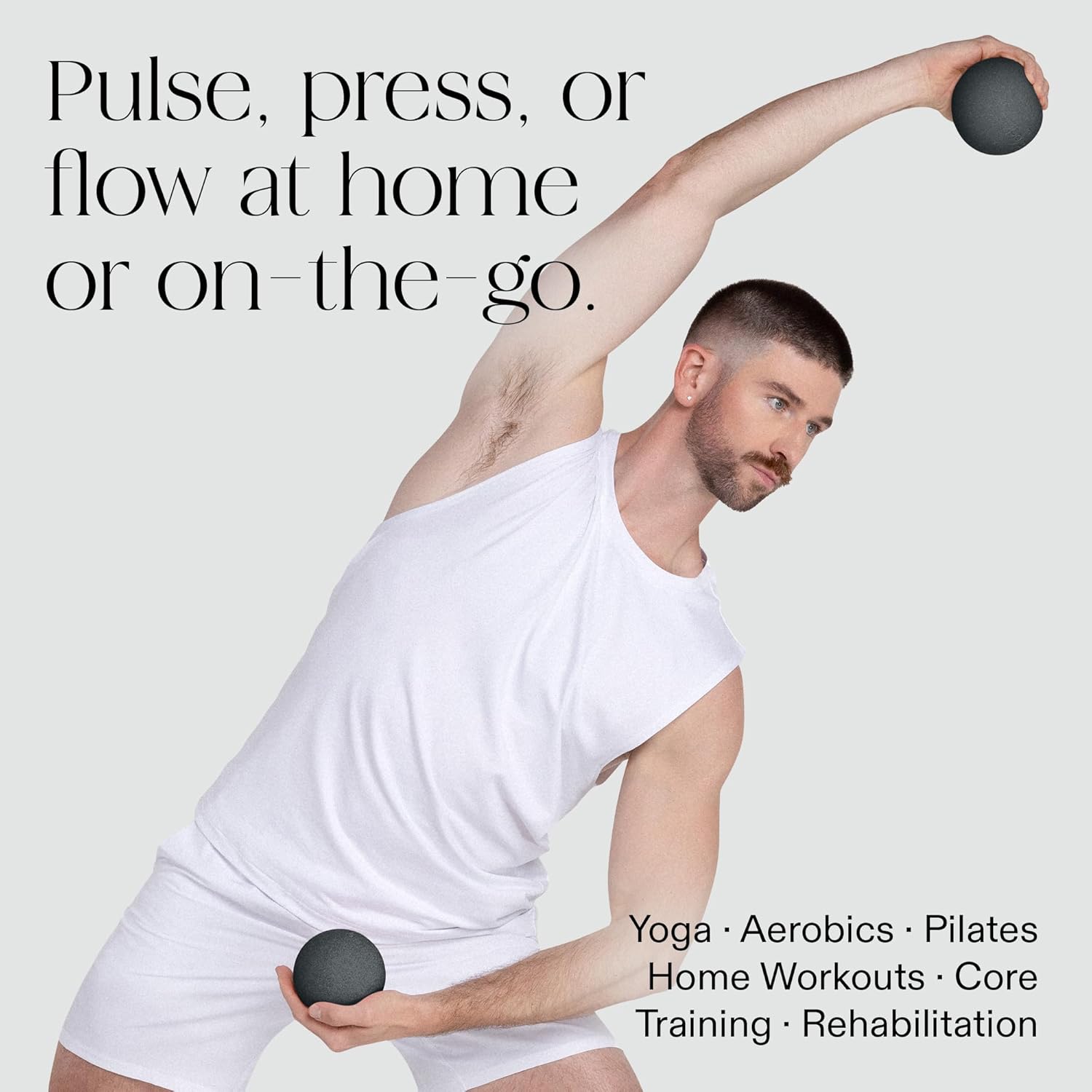 Bala Power Ball, Weighted Toning Exercise Ball for Pilates, Yoga, Home Fitness & More - Workout Ball for Strength & Core Training, Aerobics & Working Out to Improve Balance & Sculpt