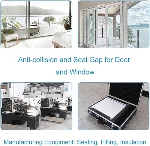 Miniatura 7 de Cinta de sellado de hule espuma para aislamiento de puertas y ventanas, para puertas