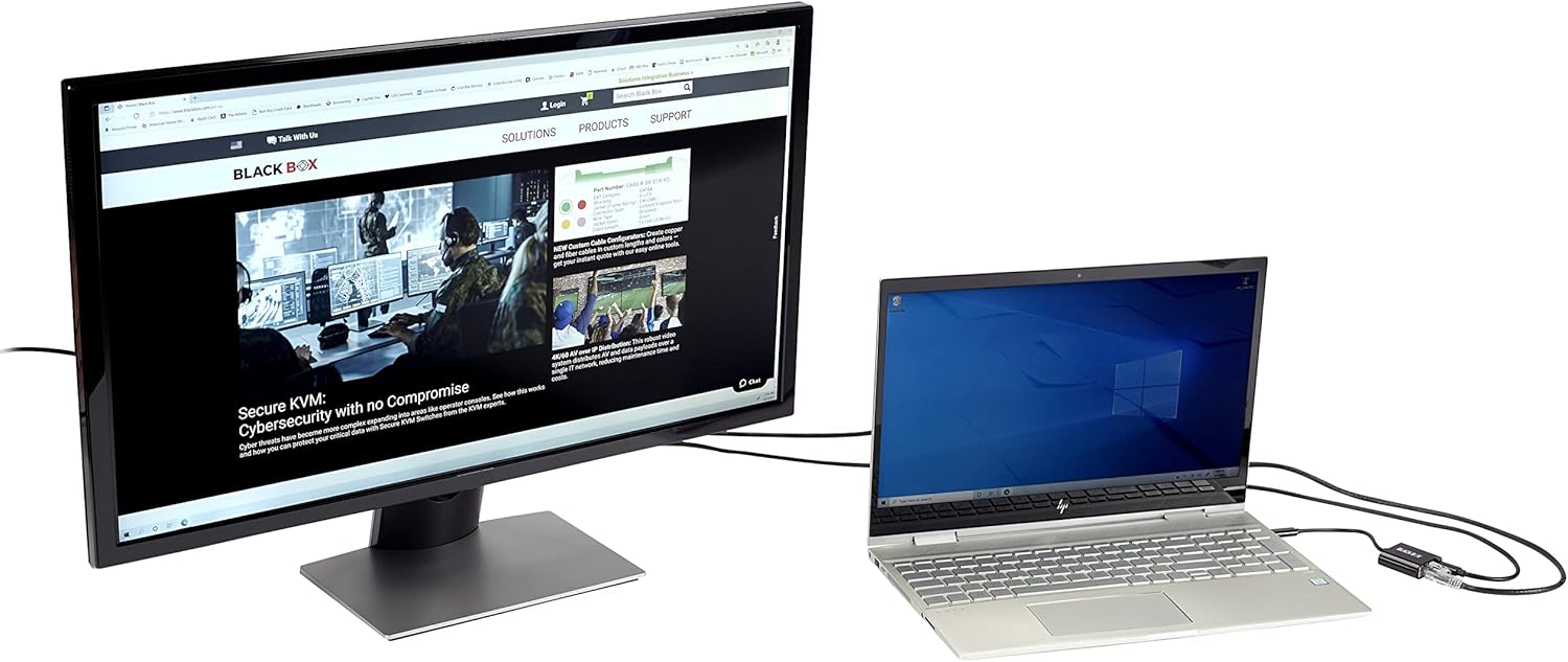 Black Box USB-C to Gigabit Ethernet Adapter with 100W Power Delivery, PD 3.0