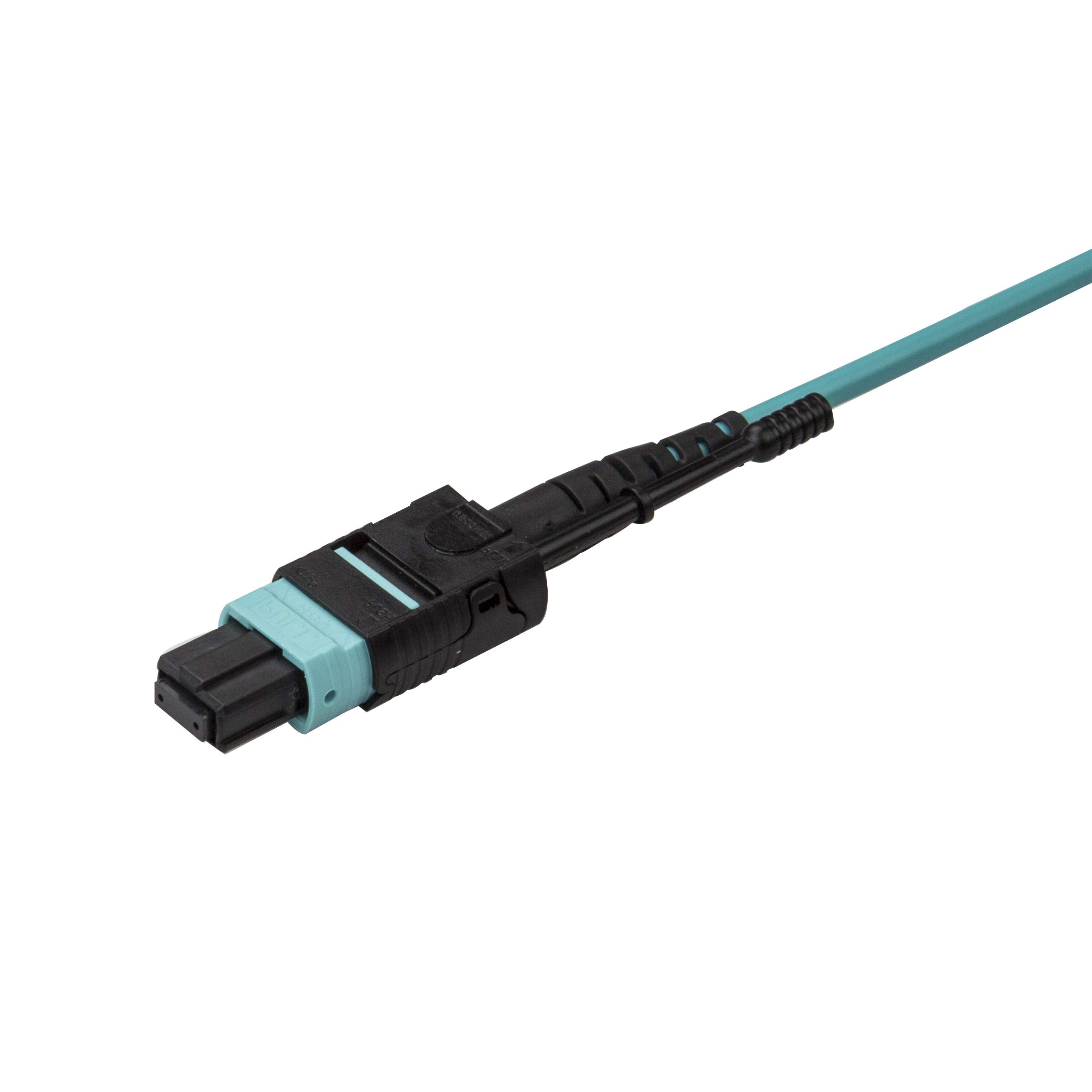 StarTech.com Câble de raccordement MTP vers LC - 3 m - OM3 multimode - 40 Go - Languette - Plenum - Connecteur MPO - Câble de fibre optique (MPO8LCPL3M)