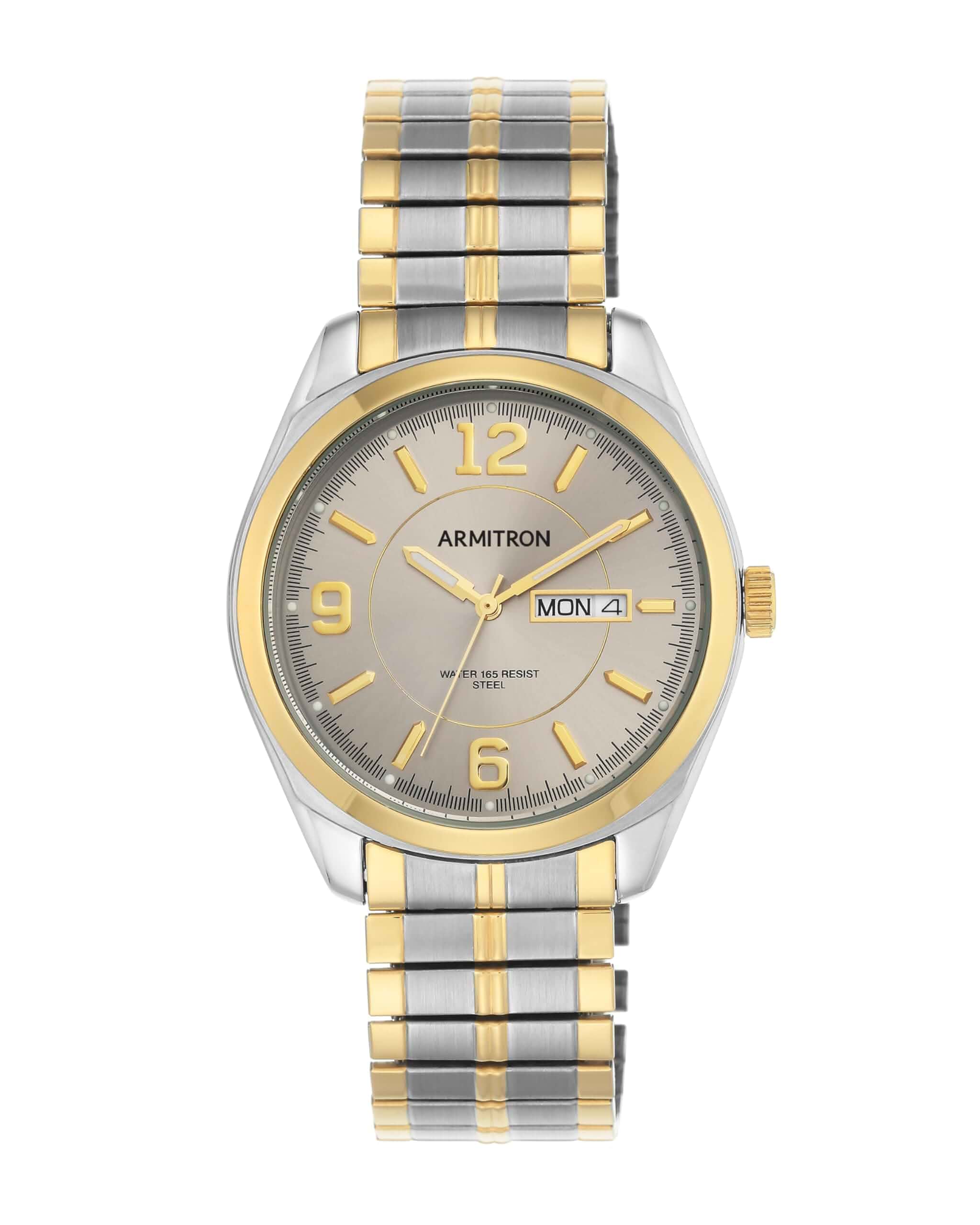 Armitron Men's Day-Date Function Expansion Band Watch, 20-4591 Metal