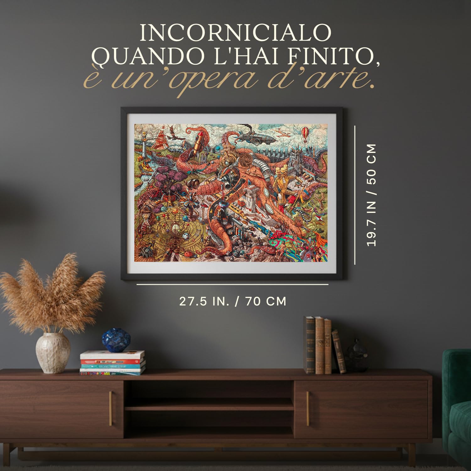 HUNGRY MINDS Octopolis Puzzle 1000 Pezzi per Adulti | Puzzle Impegnativo e Difficile per Straordinario Tema Polpo - Idea Regalo Rompicapo