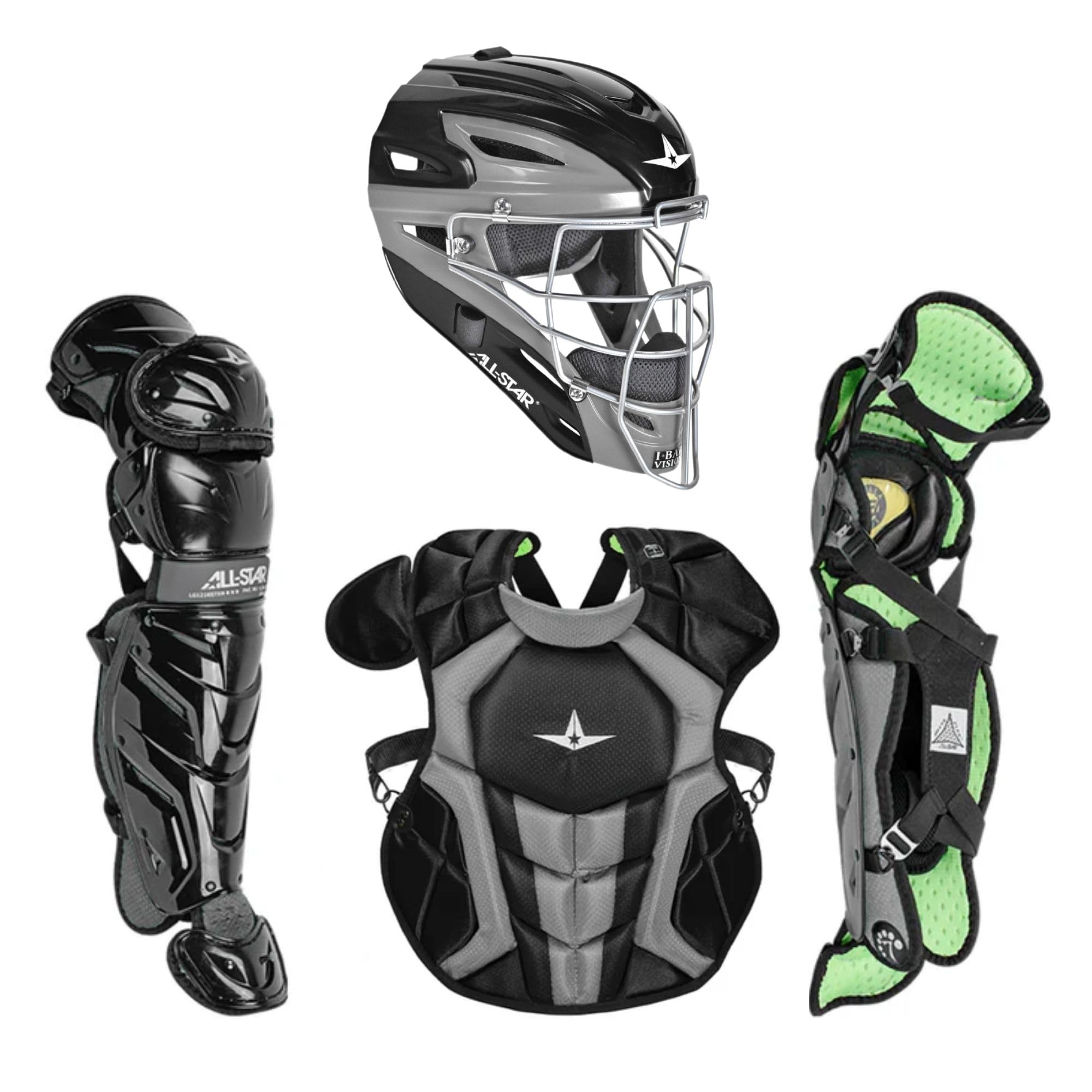 S7 Axis Ages 9 to 16 - Baseball Catching Equipment Kit (Includes Helmet, Chest Protector, Leg Guards), Meets NOCSAE