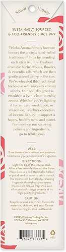 Vista 77 de Triloka Incienso original, sándalo, 10 varillas