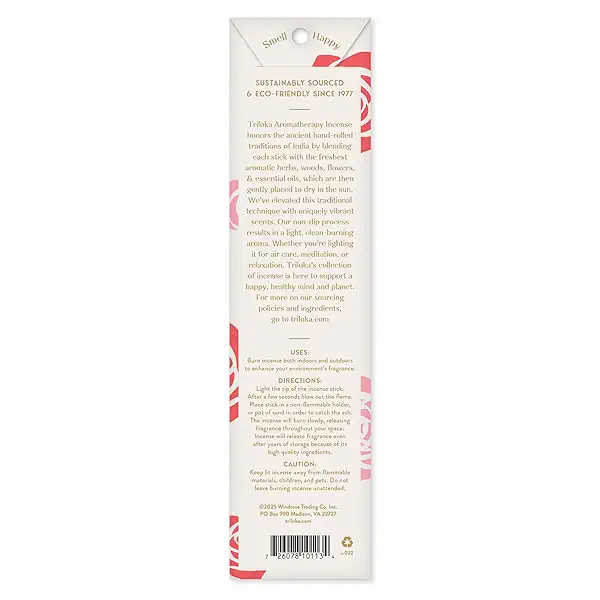 Triloka Original Incense, Rose, 10 Sticks 2