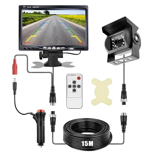 Kit Caméra de Recul et Moniteur LCD 7 Pouces écran,