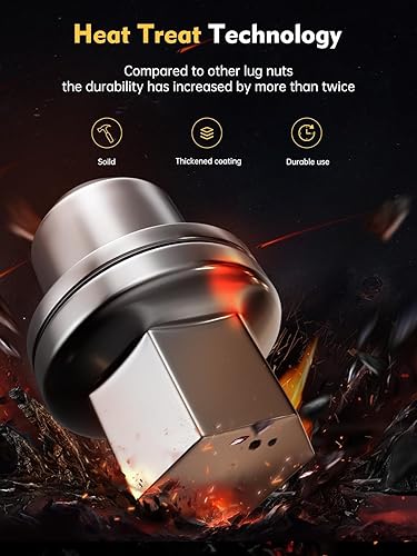 Vista 60 de MIKKUPPA Tuercas de llanta M14x2.0 – Repuesto para ruedas de fábrica Ford F150 Expedition Lincoln Navigator Factory 2003-2014 – 24 tuercas Plateado