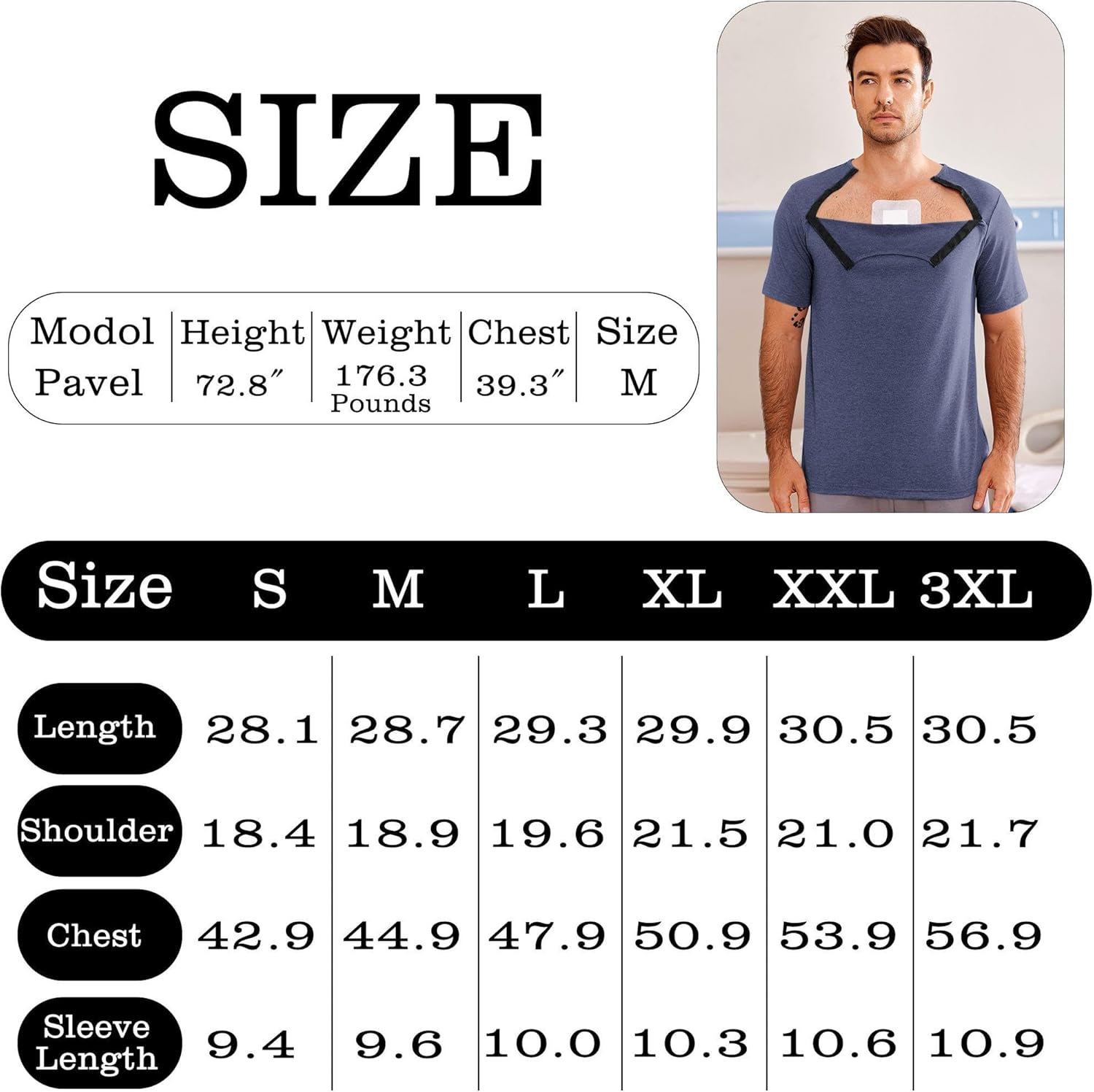 Dyeek Chemo for Shirt Port Access Chemotherapy Must Haves Tear Away Side Snap Short Sleeve Post Shoulder Surgery Shirts - Image 6