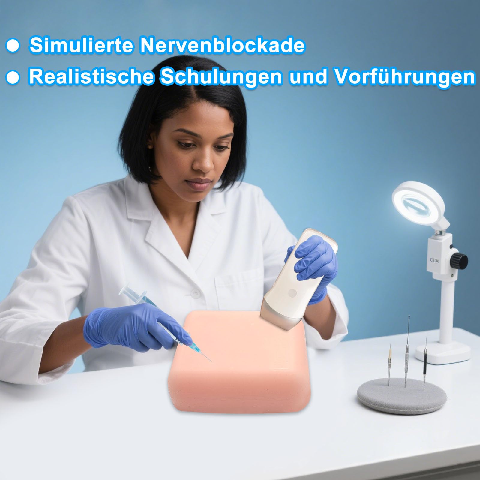 Ultraschallgeführter Nervenblock-Trainingsmodell – Ultraschallblockade-Simulationsmodell für die Lehre und Praxis der Regionalanästhesie.