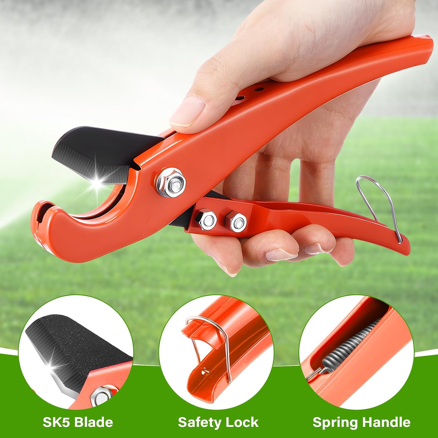 100ft 1/4" Dripline Kit, Emitter Tubing with 6-Inch Built-in Emitters Spacing, 2-in-1 Hole Punch, Tubing Cutter, 100 Barbed Connectors, 30 Hose Staples for Vegetable Garden and Greenhouse