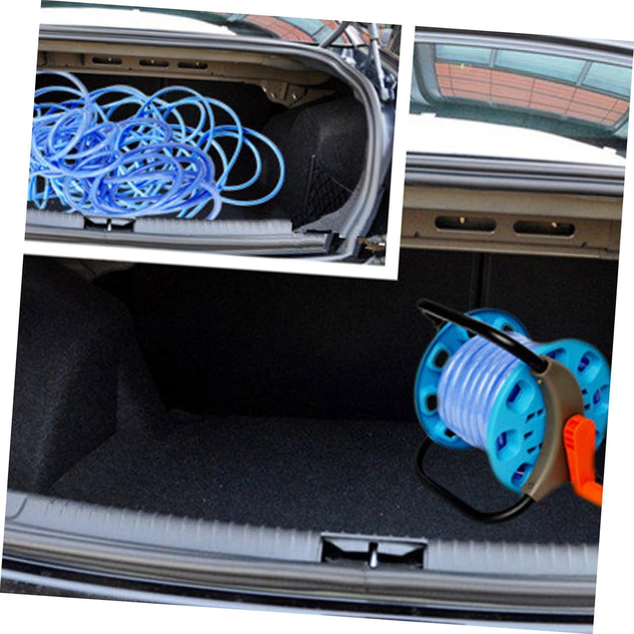 25M Portable Garden Hose Reel Cart Durable Water Hose Storage Rack with Hand Crank for Easy Use and Organization for Home and Professional Landscaping