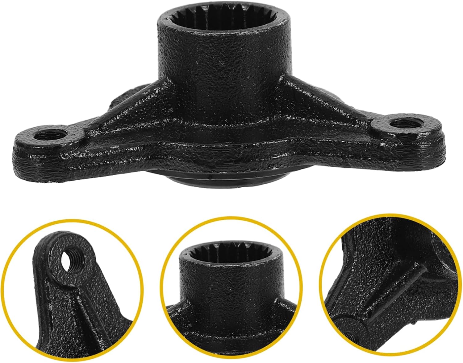 ABOOFAN 23t Spline Rear Axle Hub Aluminum Alloy Wheel Hub Fit for Go Kart 78mm Diameter Replacement Part