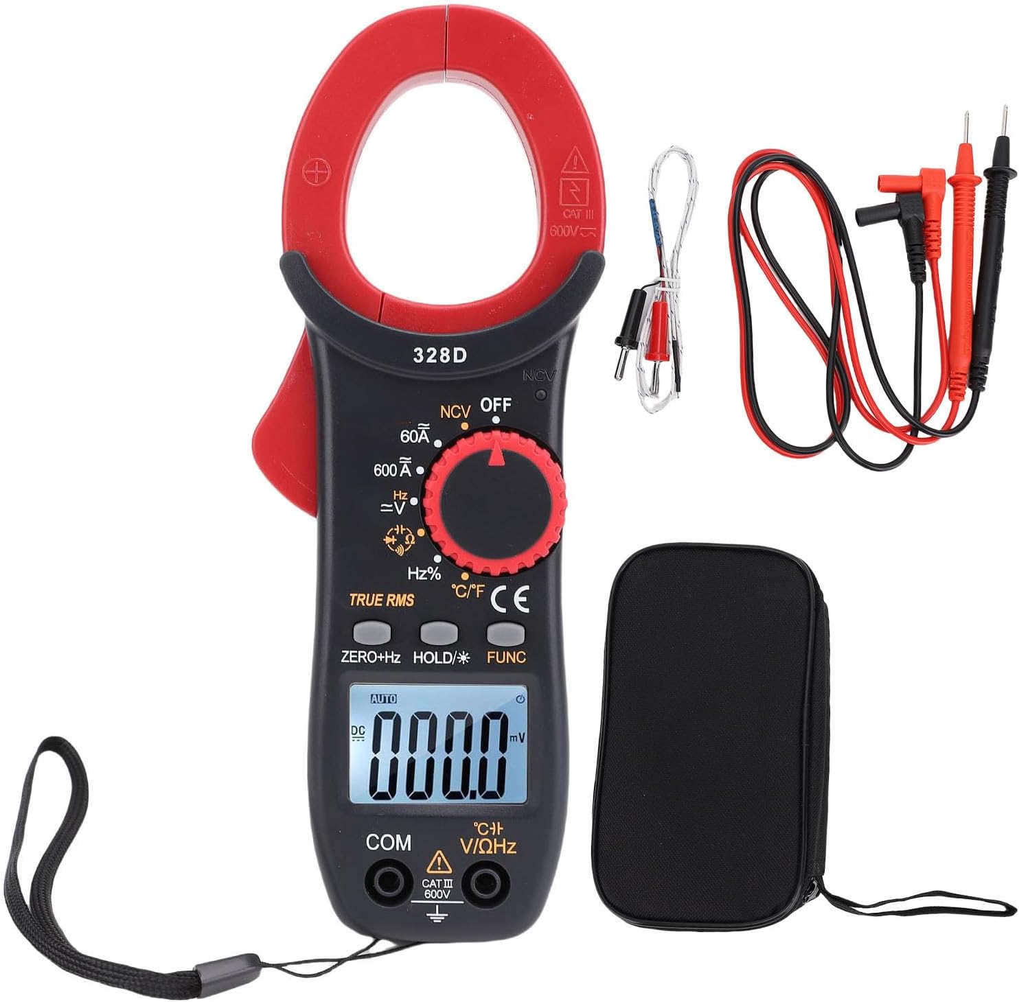 Digital Clamp Multimeter Auto Ranging AC DC Voltage Current Tester for Industrial and Household Electrical Work