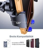 Miracase Univerzális Autós Telefontartó Szellőzőrácsra és Szélvédőre - black 4