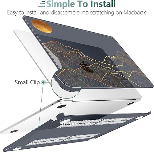 Miniatura 3 de DONGKE Funda compatible con M4 MacBook Air de 15 pulgadas 2025 2024 2023 A3241 A3114 A2941 M3 M2 Pantalla de retina líquida Touch ID, funda rígida