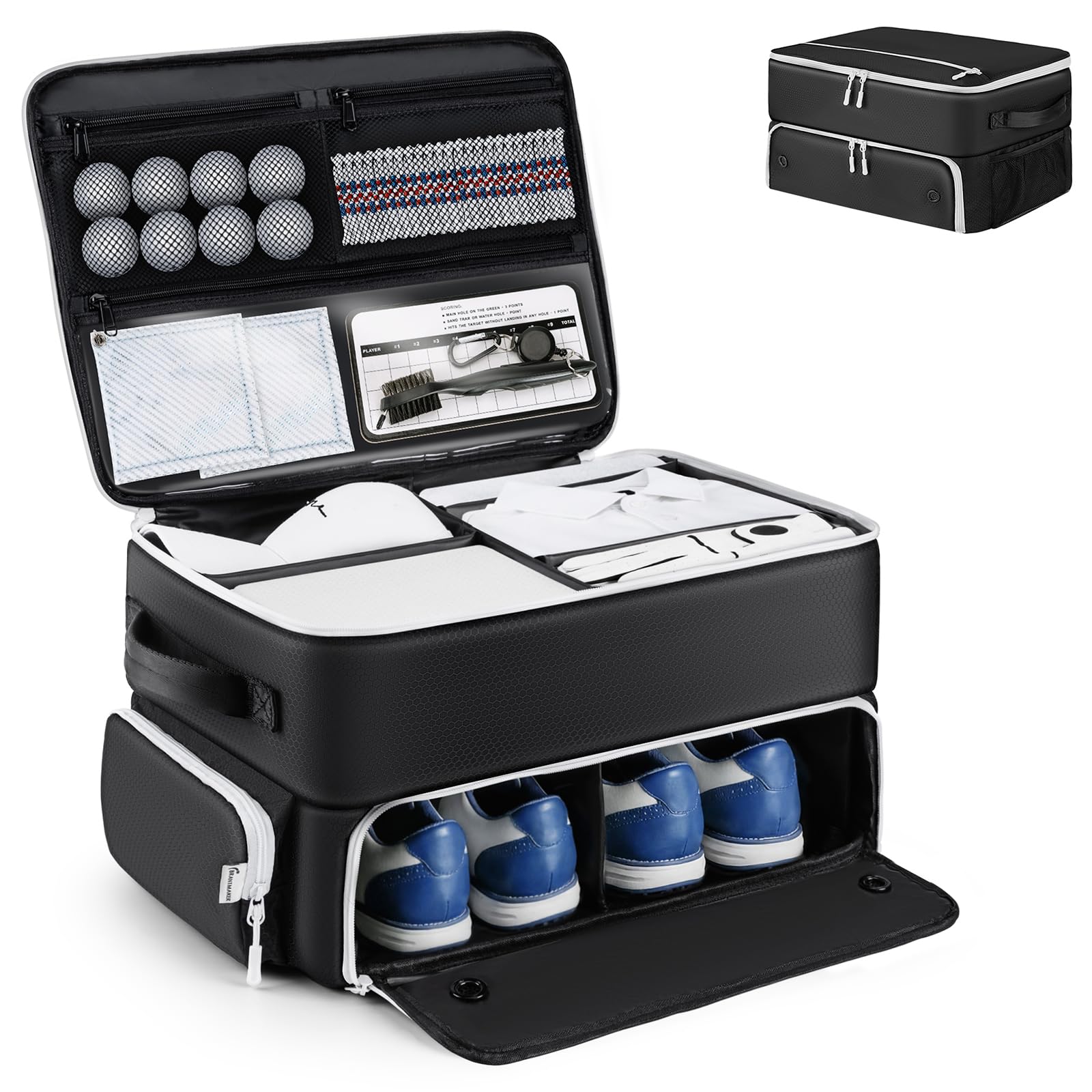 Amazon.com : BRANTMAKER Golf Trunk Organizer for Car/SUV, Golf