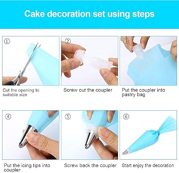 Cake Decorating Kit (64 Pieces Total)