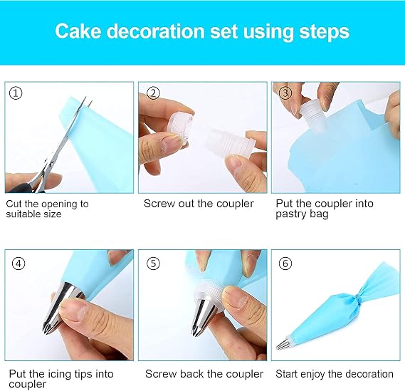 Cake Decorating Kit (64 Pieces Total)