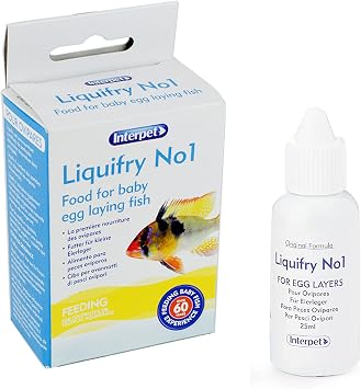 Interpet Liquifry No. 1 - Safe Nutrition for Baby Egg Laying Fish Fry, Food Particles Suspended in Liquid
