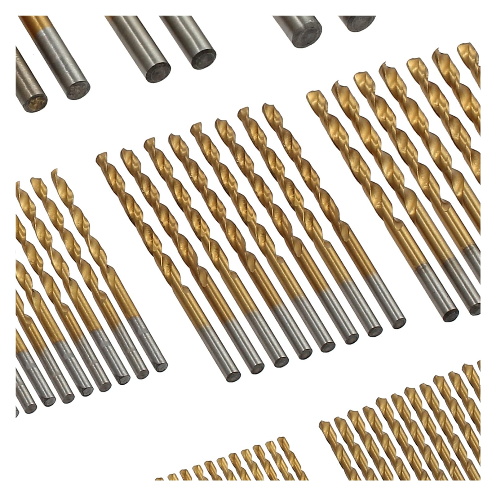 99 PZ Titanio HSS Punte da trapano 1.5mm-10mm Acciaio inossidabile rivestito HSS Punta da trapano ad alta velocità Set for trapano elettrico