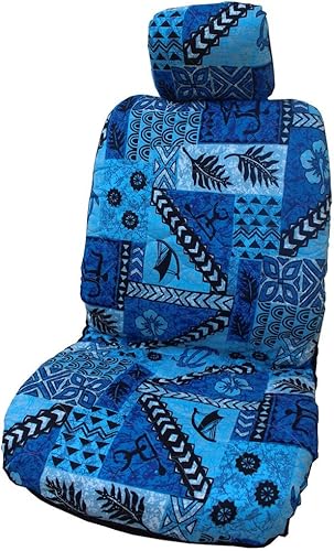 Miniatura 40 de Fundas hawaianas para asientos de coche (Tapa Gray, con airbag lateral) Tapa Gris,Aloha Honu Azul,Aloha Honu Gris,Aloha Honu Verde,Negro