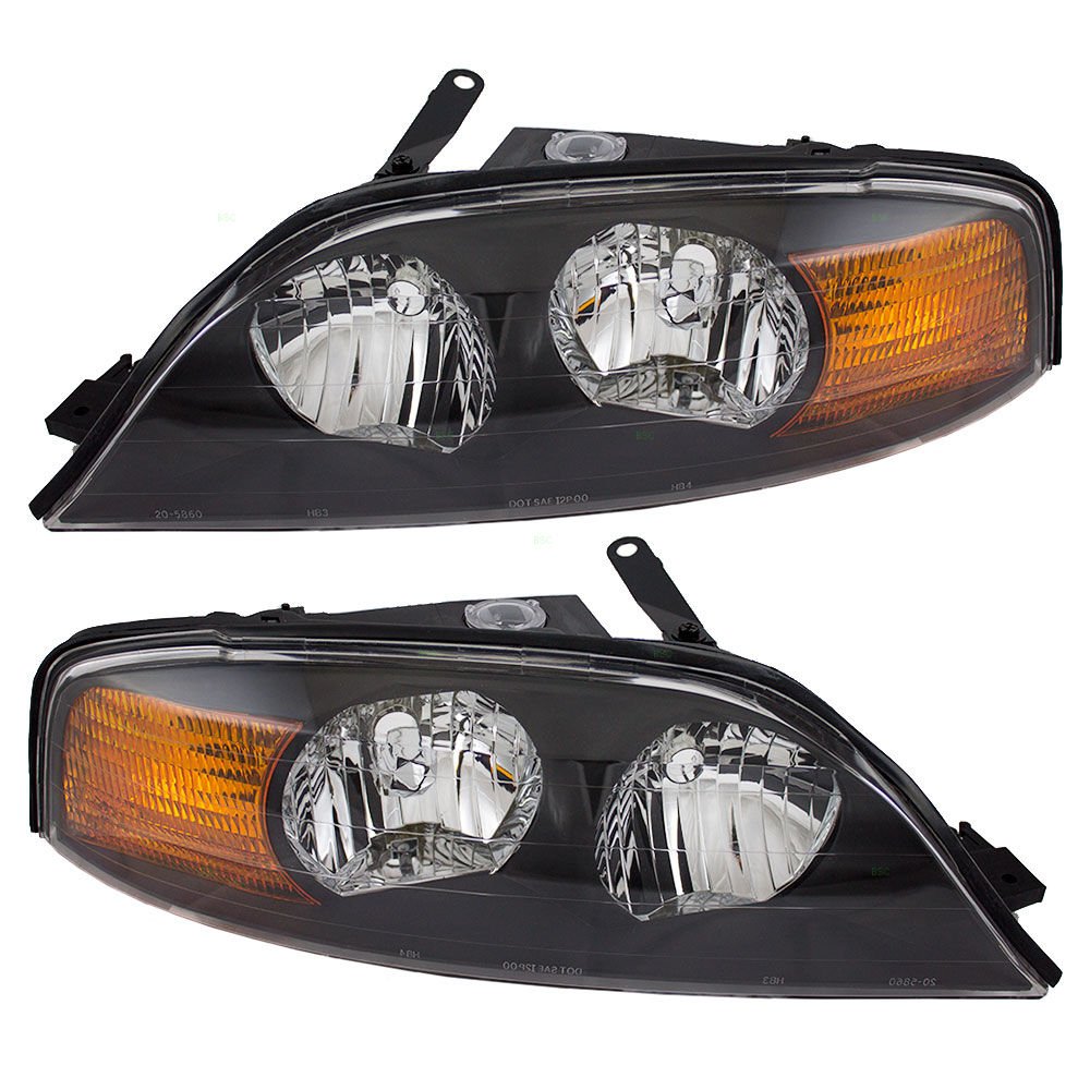 Monaco Cayman 2002-2006 RV Motorhome Pair (Left & Right) Replacement Front Headlights with Bulbs