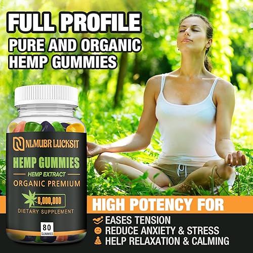 Miniatura 4 de Gomitas de cáñamo orgánico suplemento extra fuerte avanzado  Extracto de aceite de cáñamo comestible de alta potencia con sabor a fruta fabricado en
