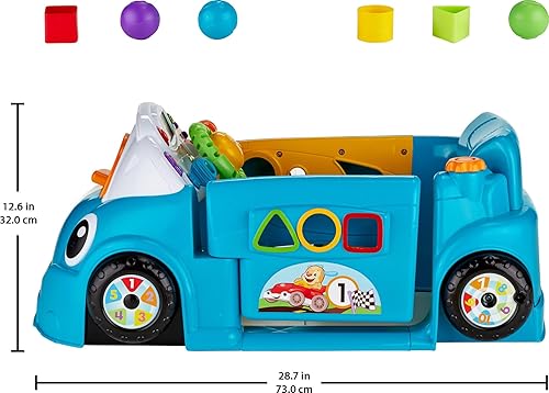 Miniatura 17 de Fisher-Price Laugh & Learn Carro de actividades Smart Stages con luces musicales y escenarios inteligentes para bebés y niños pequeños, rojo