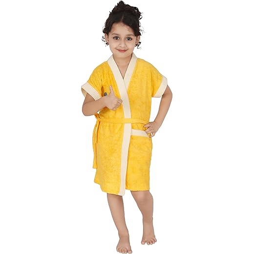 FEELBLUE Micro Terry Kids Bathrobe 9-10 years